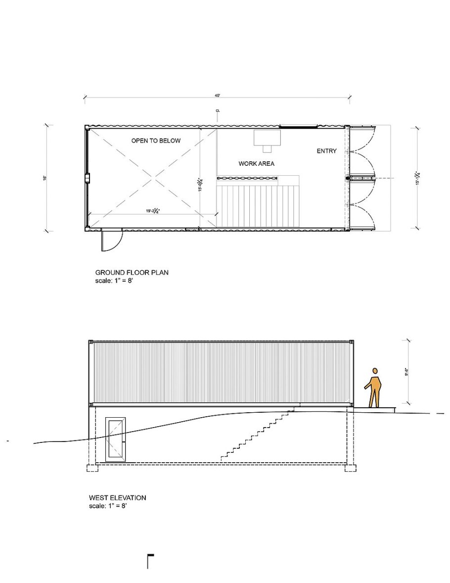 Контейнер дом чертежи