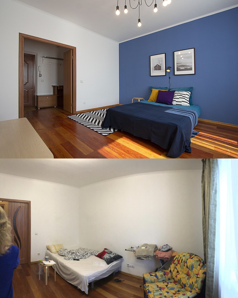 Маленький туалет в скандинавском стиле