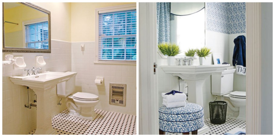 Ванная комната до и после ремонта