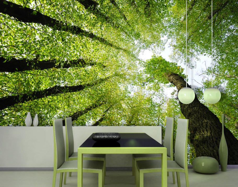 Интерьер кухни с цветами