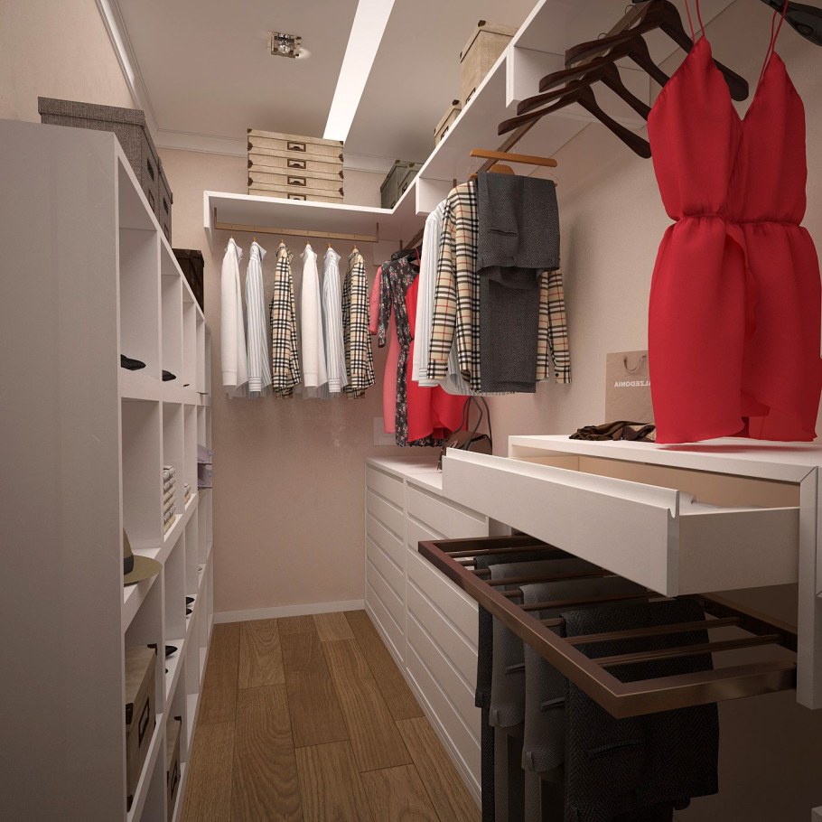 Функциональная гардеробная комната