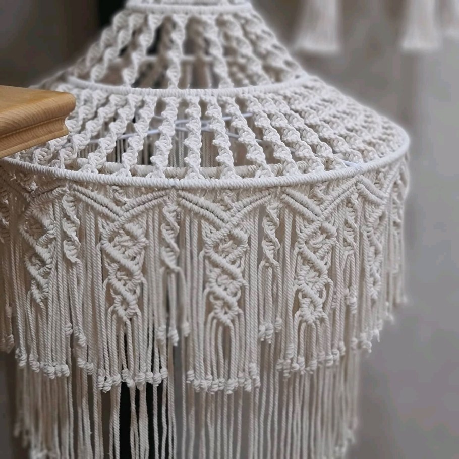 Люстра макраме