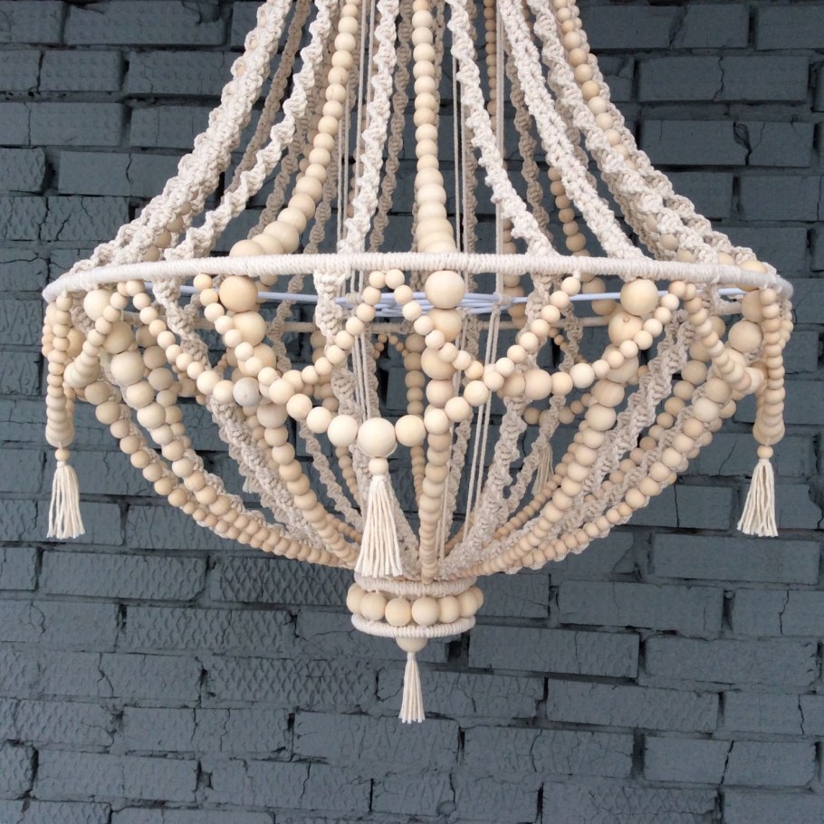 Макраме абажур для бра