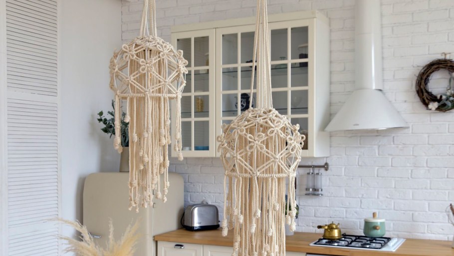 Светильник макраме