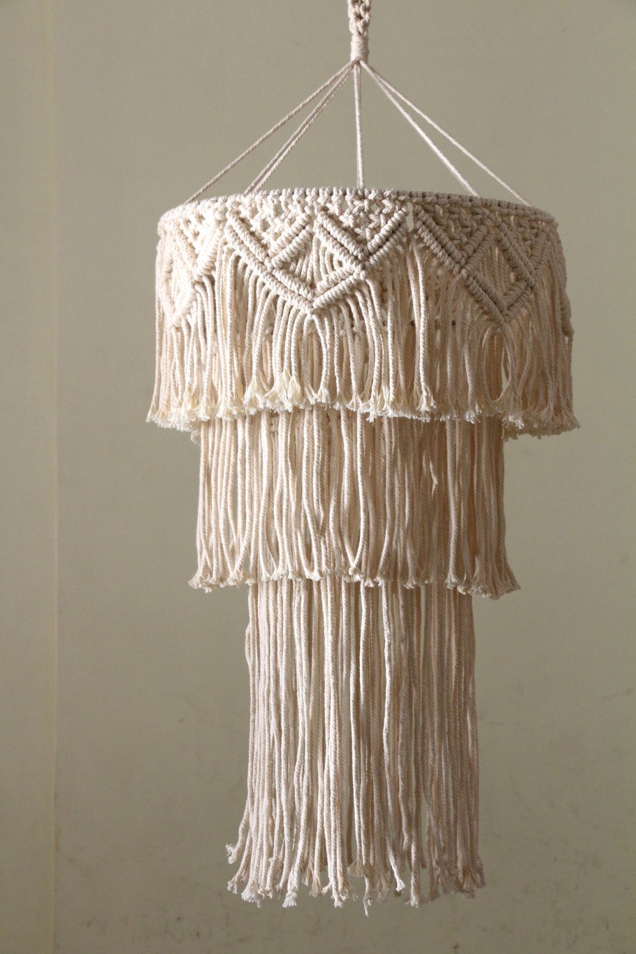 Макраме абажур для люстры