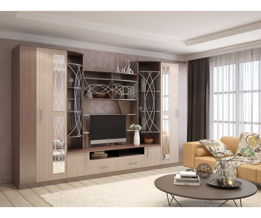 Стенка Макарена эко дуб сонома