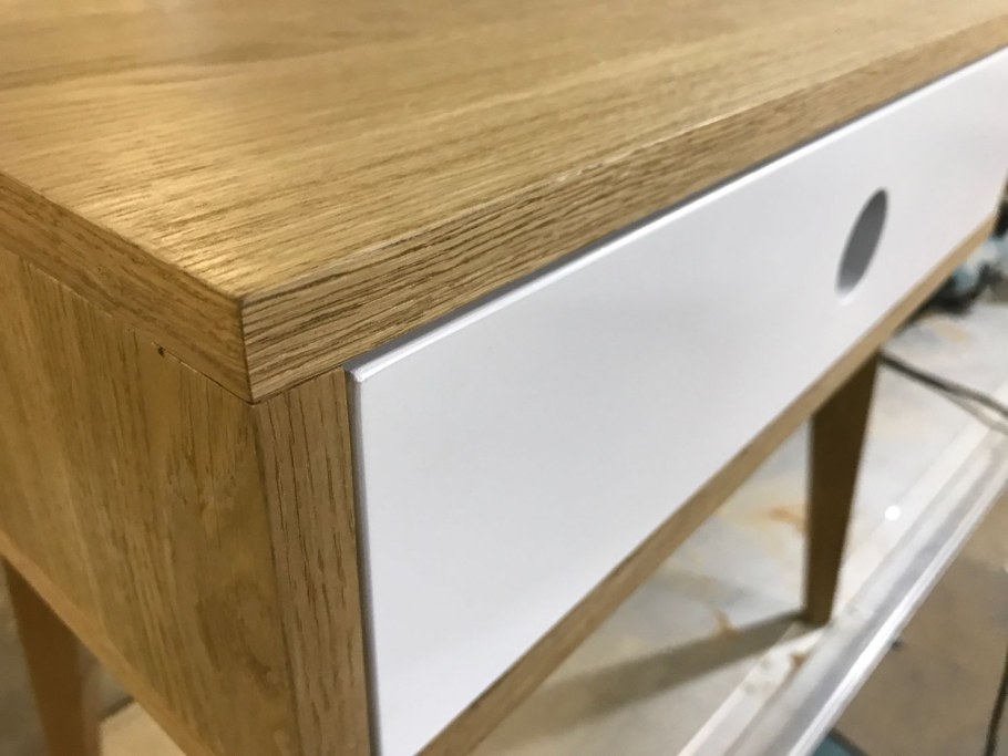 Оклейка шпона на радиус