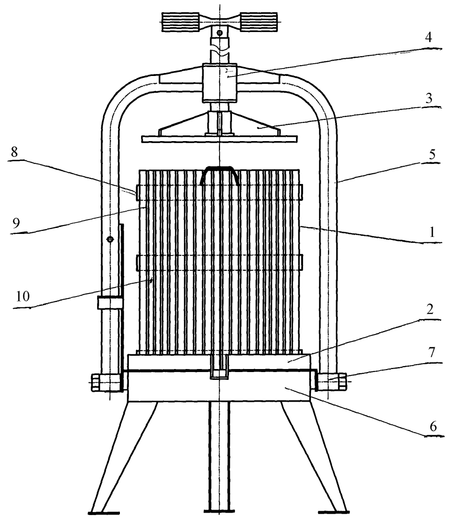 Пресс для отжима сока своими руками из домкрата чертежи