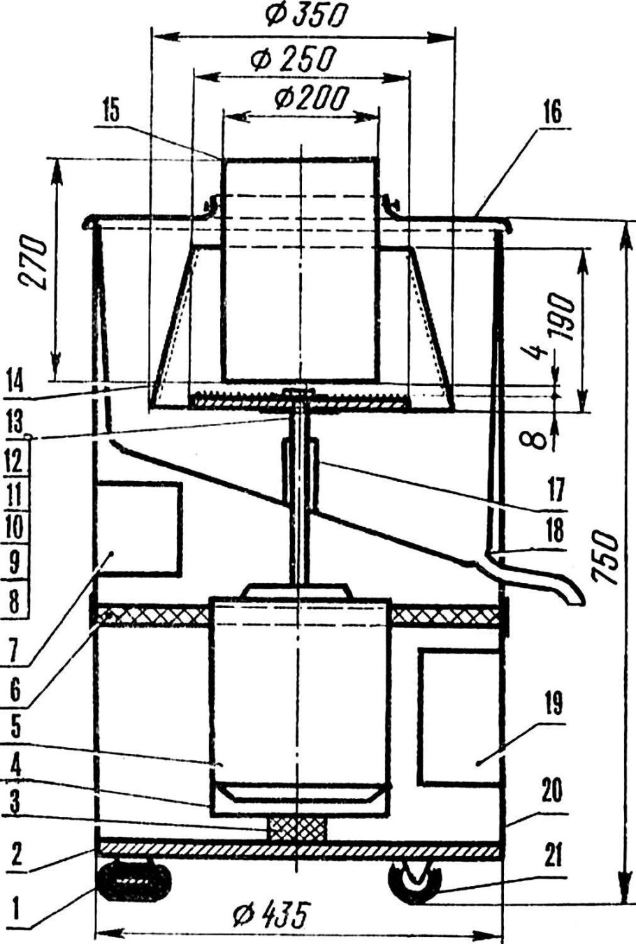 Пресс глубокого отжима Баббини чертежи