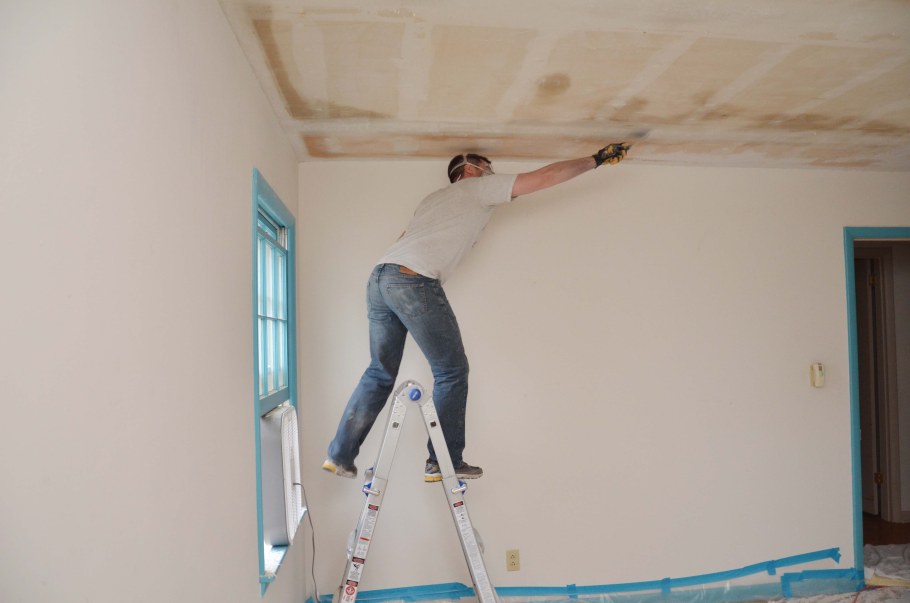 Шпаклевка потолка