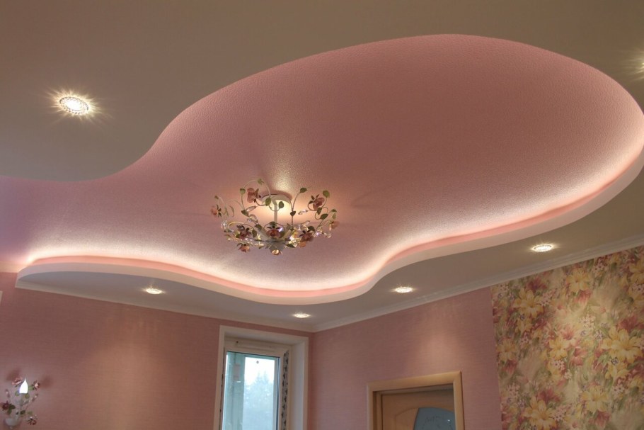 Отделка потолка гипсокартоном