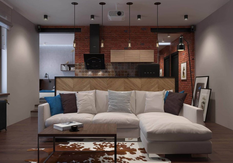 Комната студия лофт 30 кв