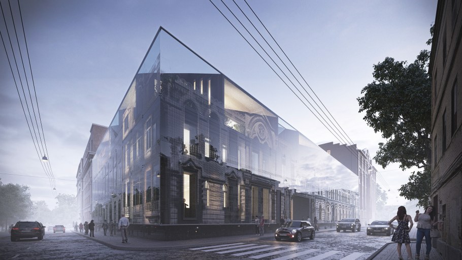 Современная архитектура в исторической застройке