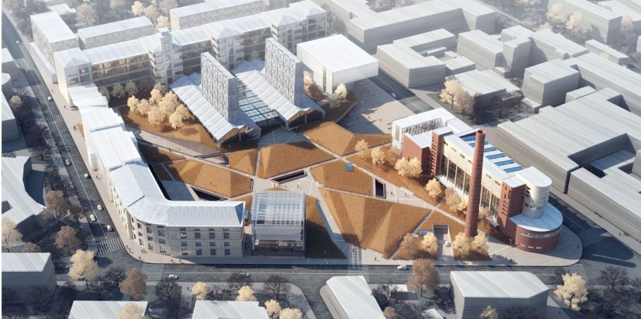 Реконструкция территории фабрики "красное Знамя"