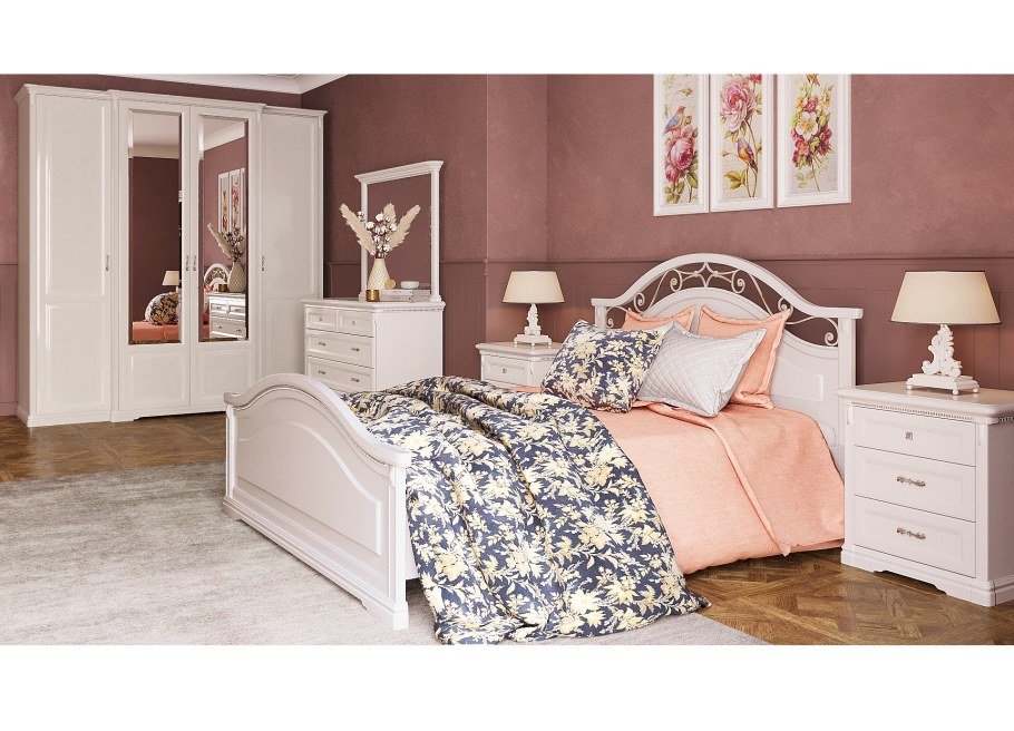 Спальня Виола белая Миасс мебель