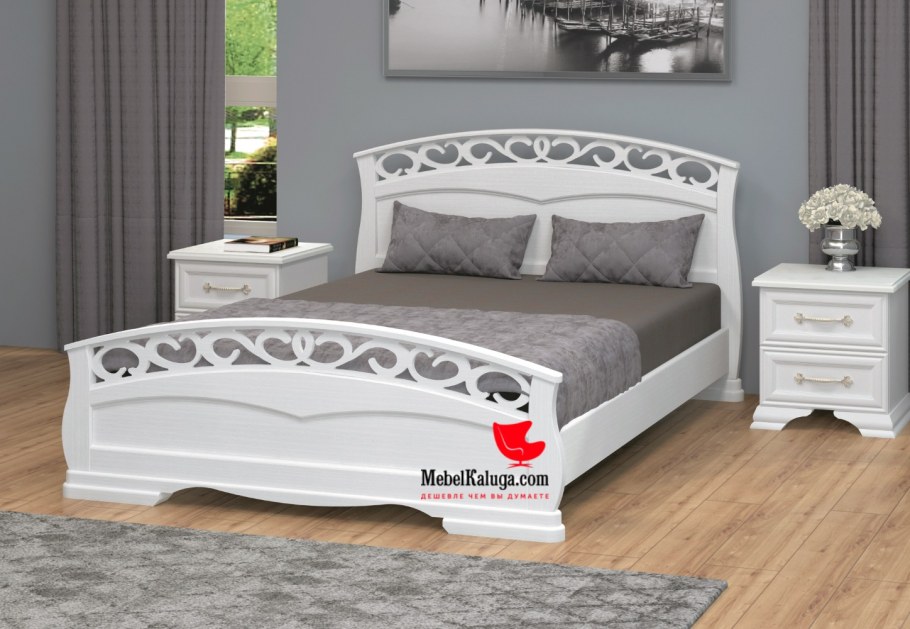 Кантри спальня слоновая кость Браво мебель