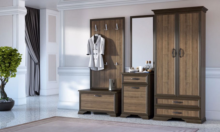 Грация прихожая (дуб Млечный/белый)