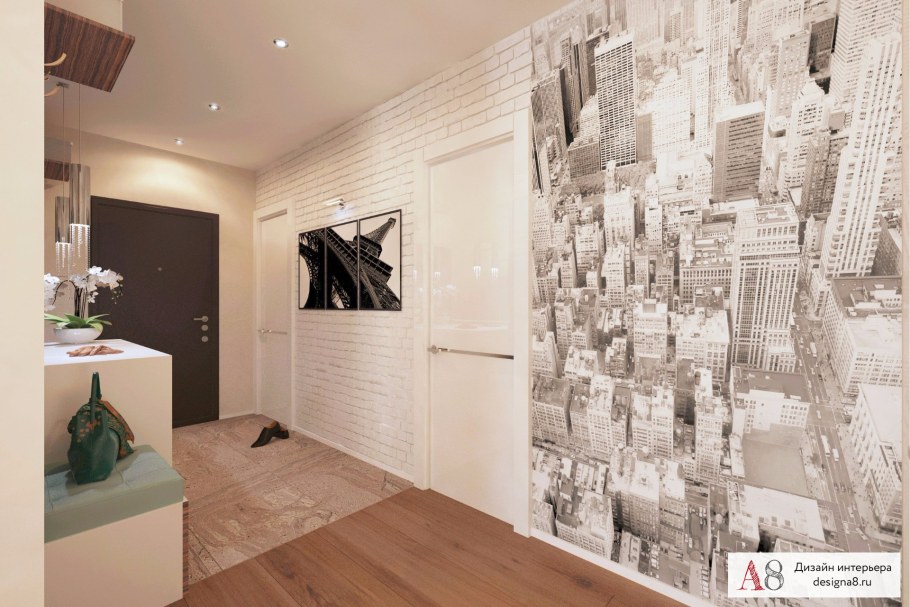 Прихожая в стиле Лондон