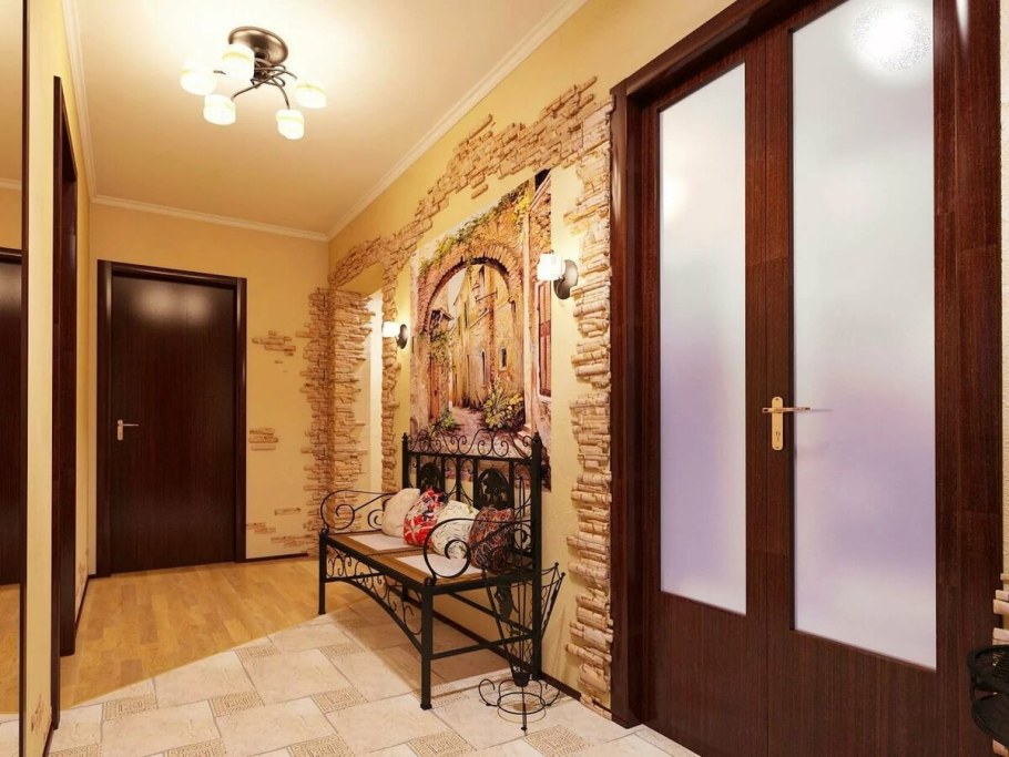 Фотообои в интерьере прихожей