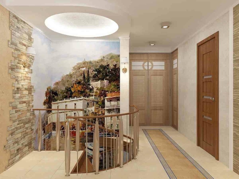 Фотообои в интерьере прихожей