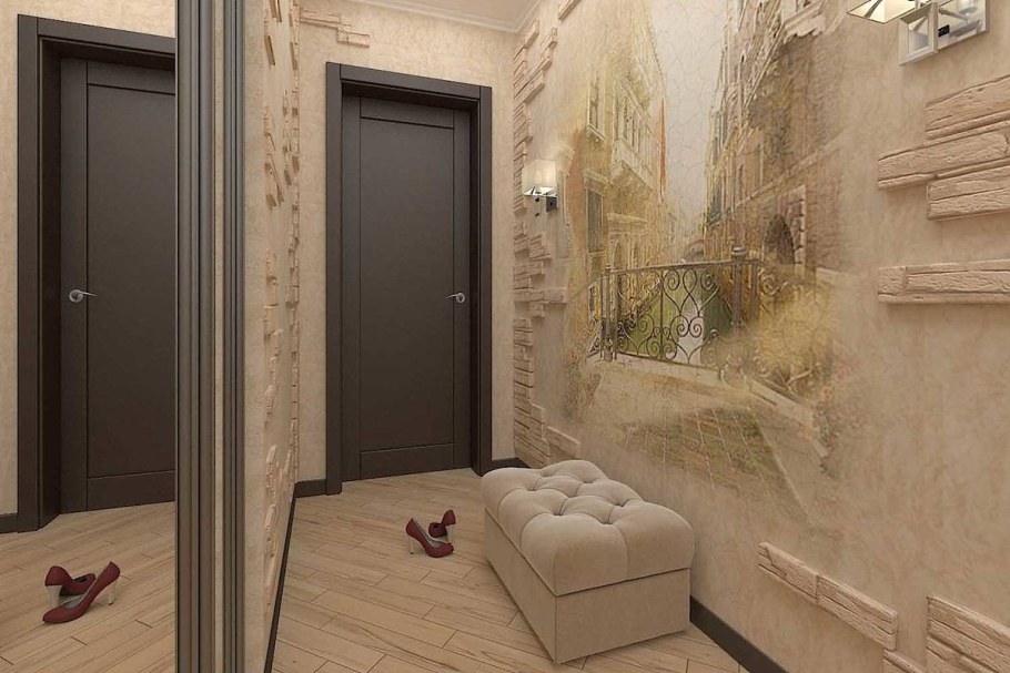 Фрески в интерьере прихожей