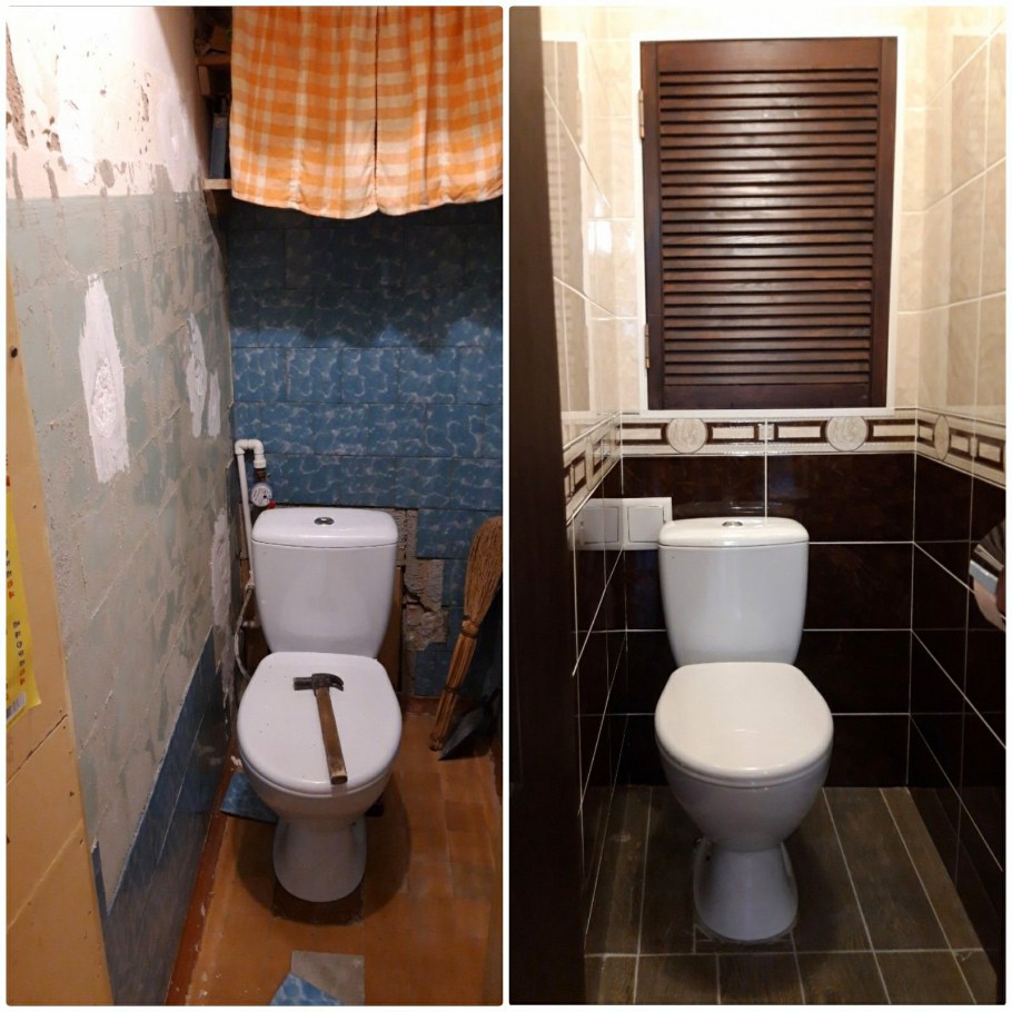 Старая квартира до и после