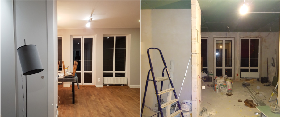 Квартира до и после