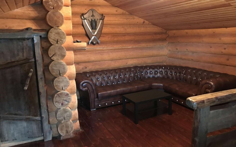 Угловой диван в баню