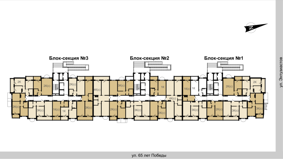 Секционные жилые дома схема