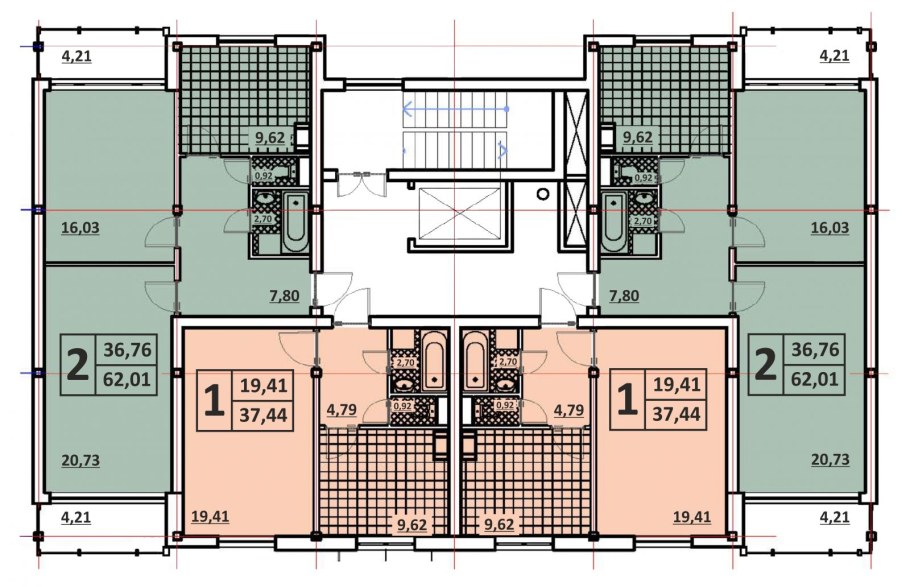 Инсоляция схема ориентации жилых помещений
