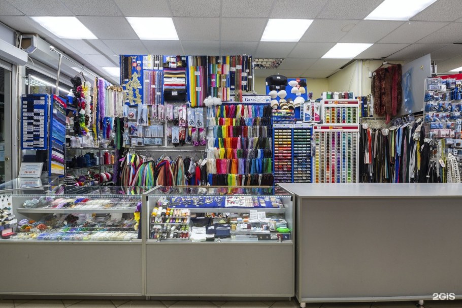 Оборудование для магазина тканей и фурнитуры