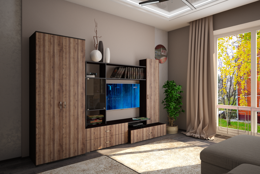 Стенка Макарена 3 Сурская мебель