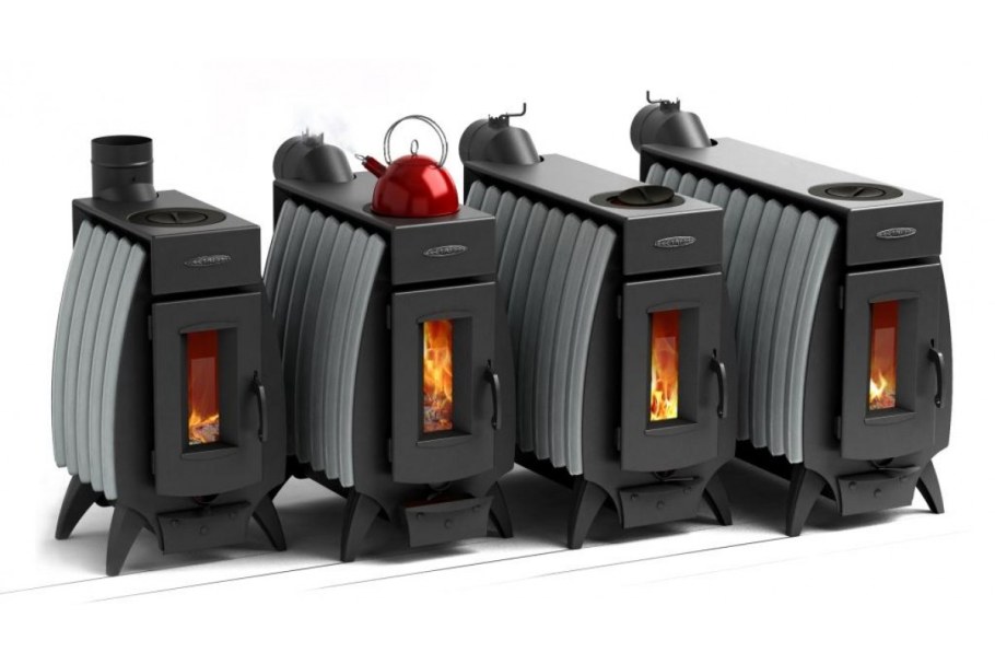 Печь отопительная ТМФ огонь-батарея 9 антрацит