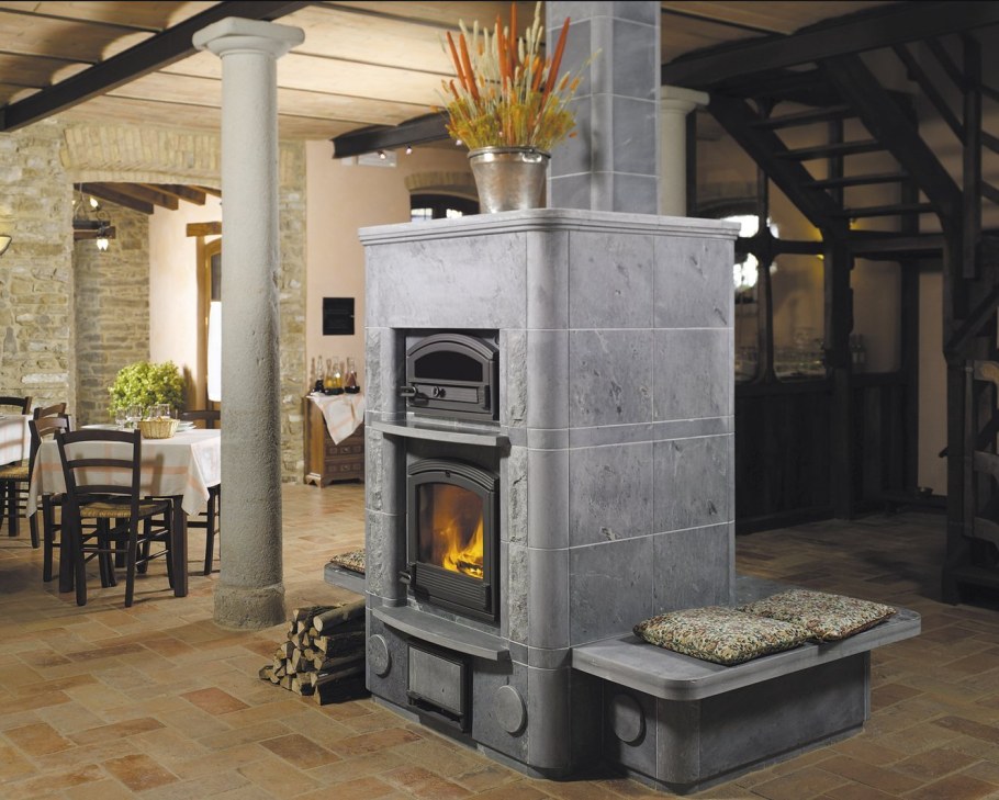 Отопительно варочная печь Туликиви