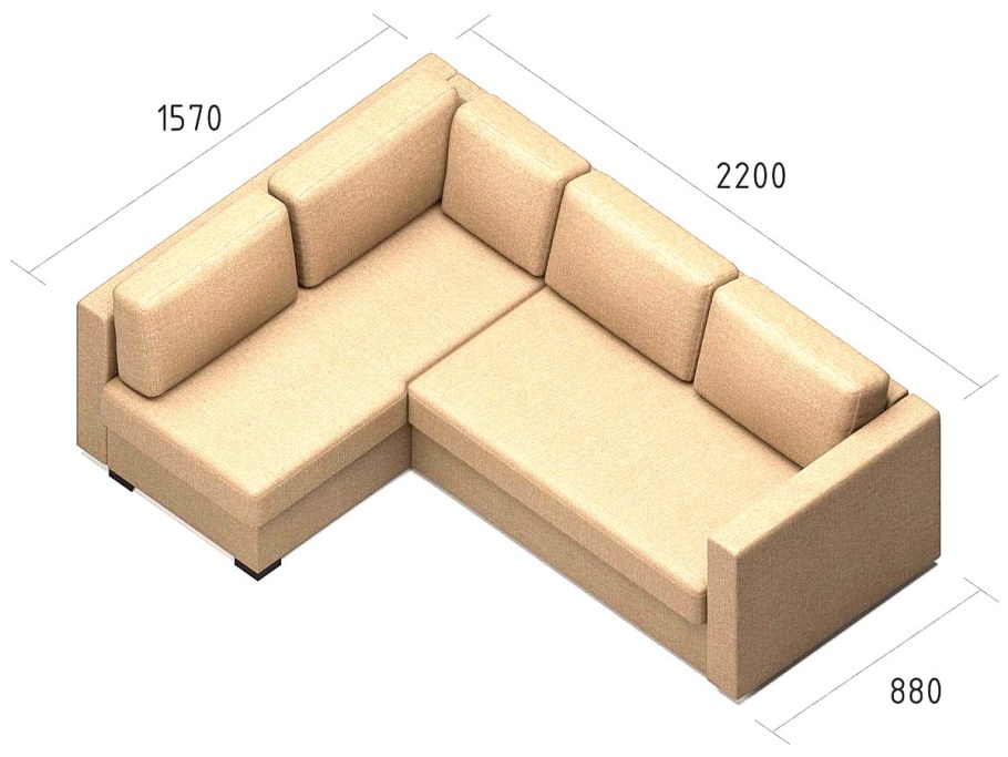 Высота спинки дивана от пола стандарт