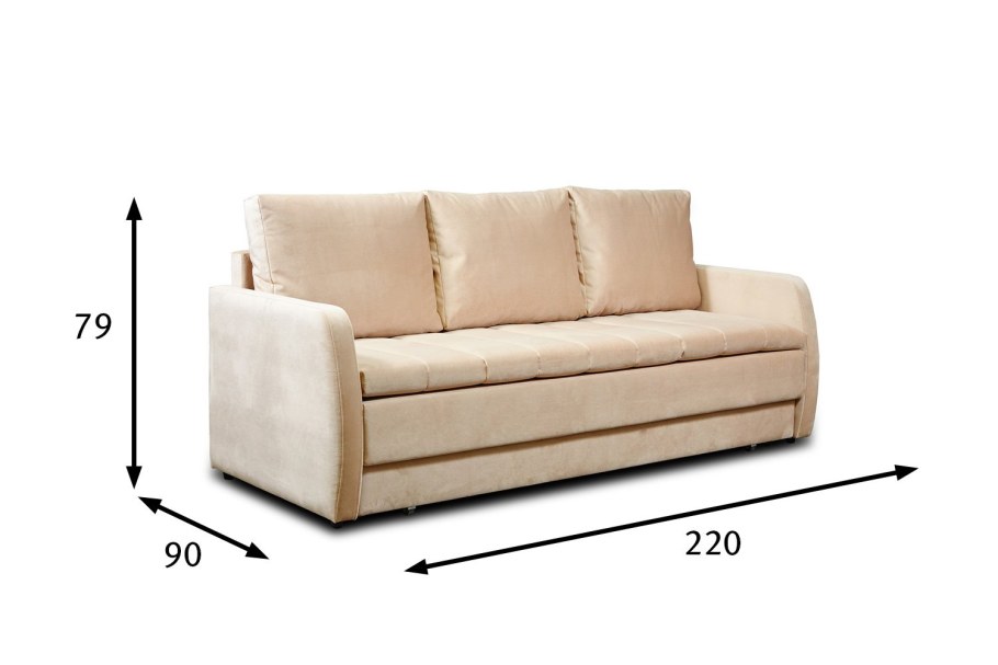 Диван волна Саванна корица независимый пружинный блок