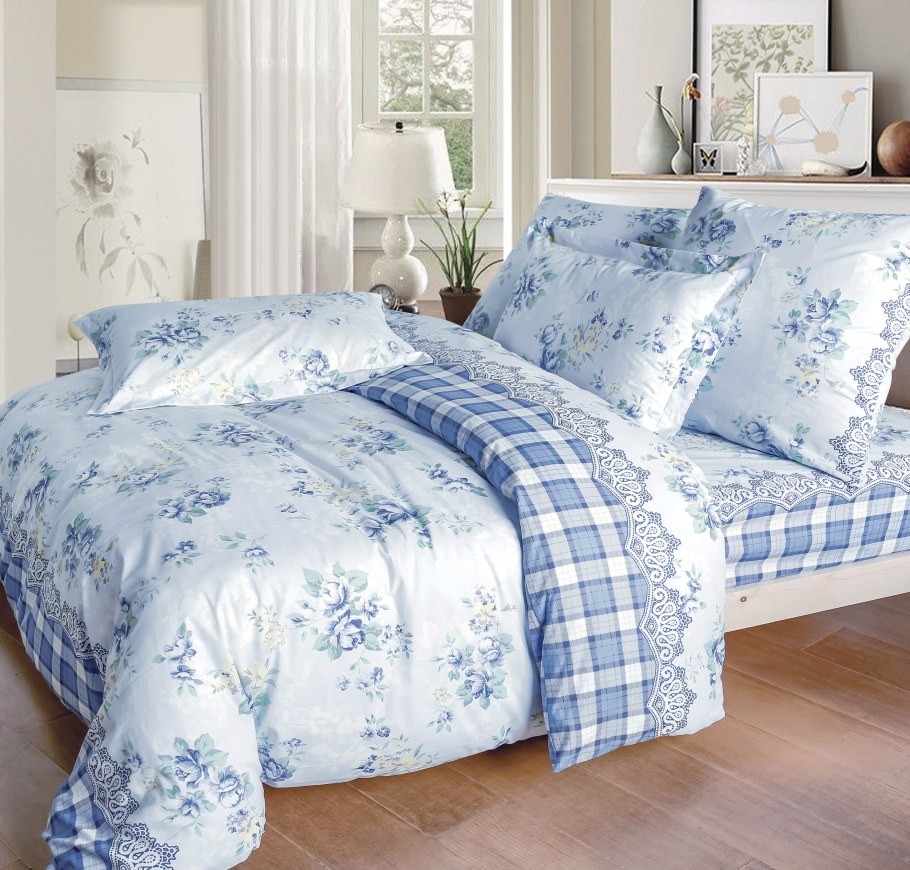 Постельное белье 1.5-спальное САЙЛИД A-1, поплин