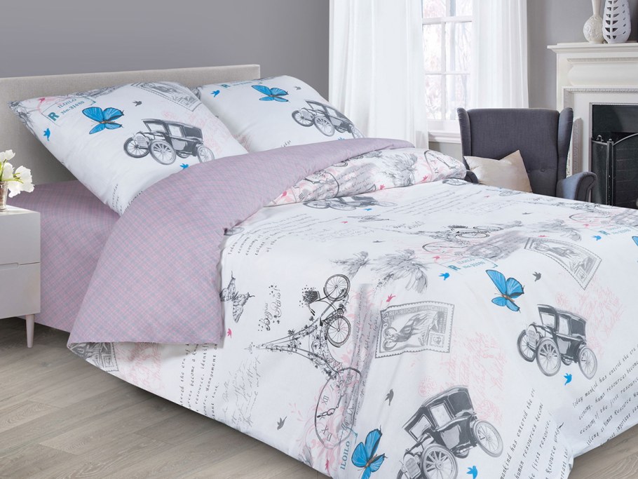 Постельное белье евростандарт САЙЛИД A-184, поплин