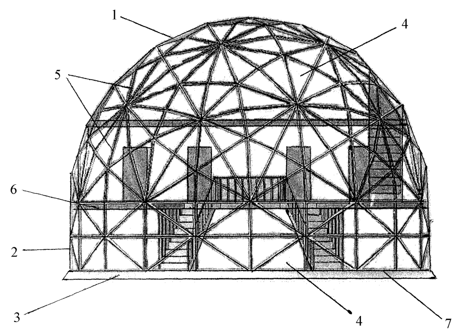 Геокупол остекление