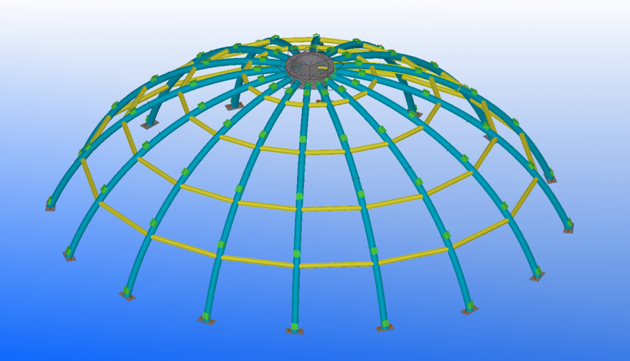 Структурное остекление геокупол