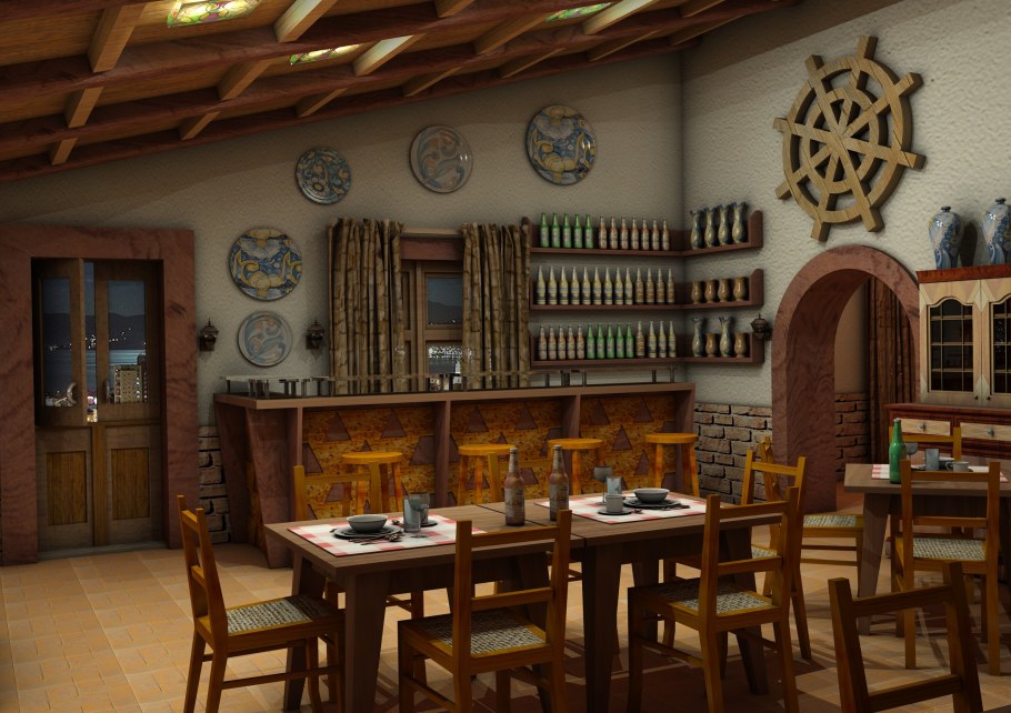 Таверна харчевня средние века кухня