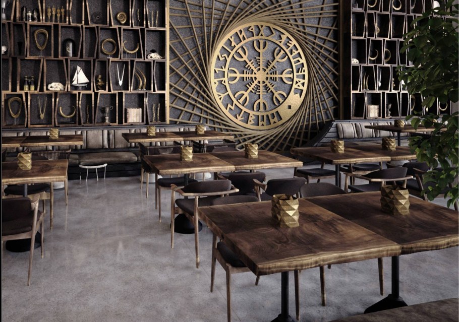 Кафе в стиле викингов