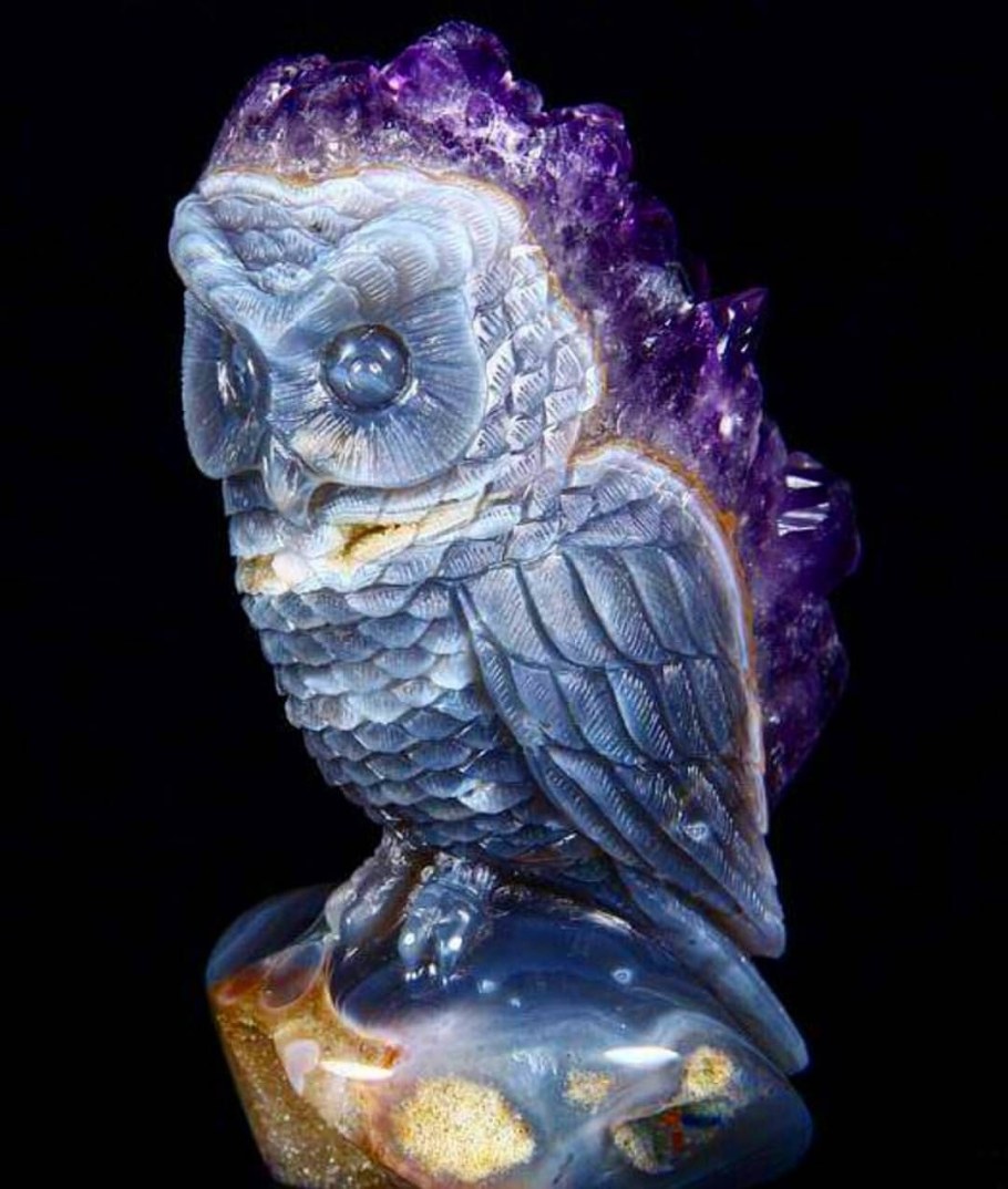 Фигурки из аметиста