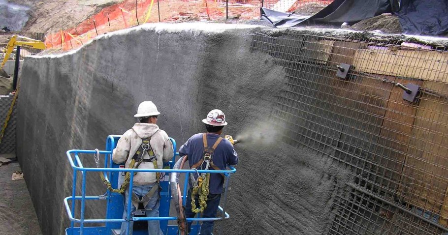 Торкретирование бетона 50 мм ТСН