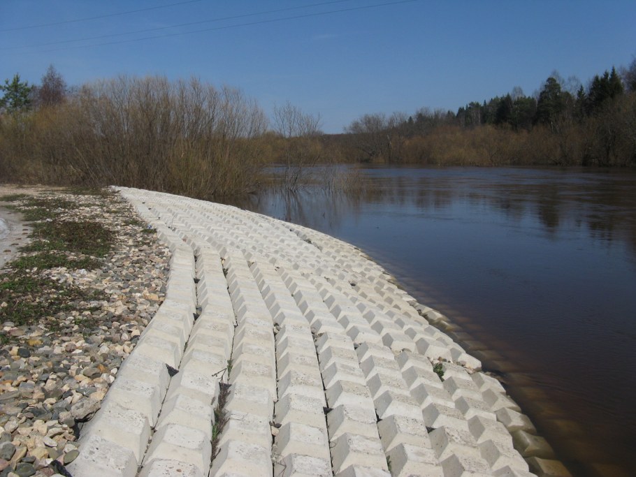 Цементогрунт берегоукрепление