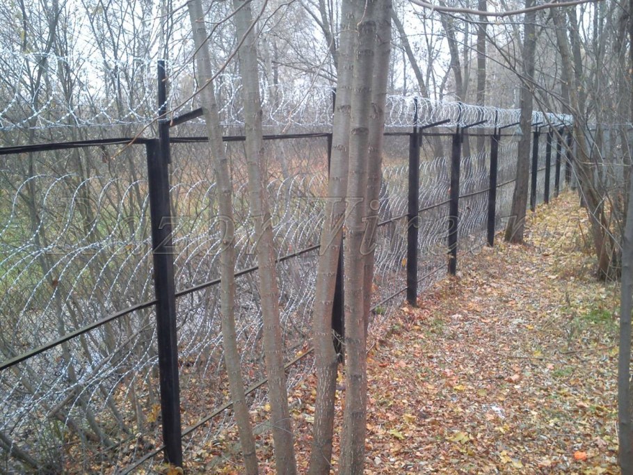 Ограждение из рабицы с АКЛ