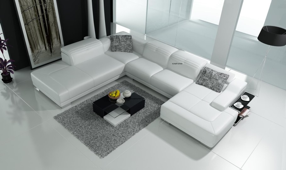 Угловой диван с лежаком