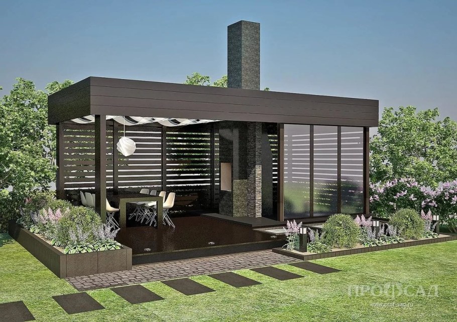 Беседка в современном стиле