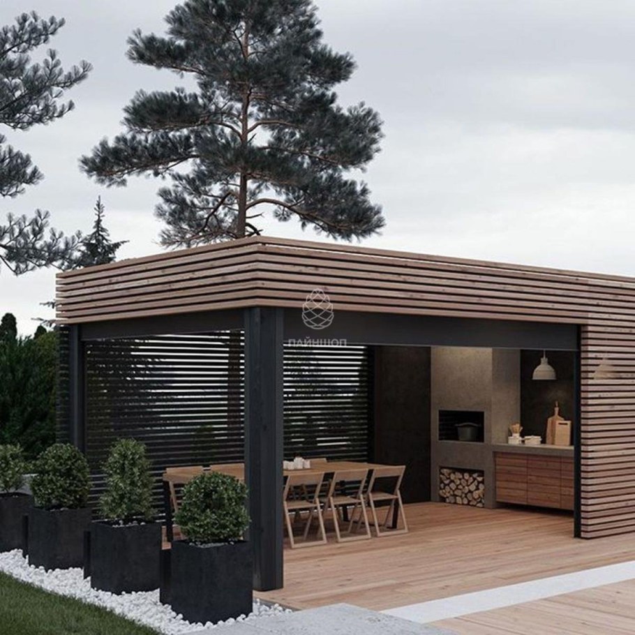Беседка в современном стиле