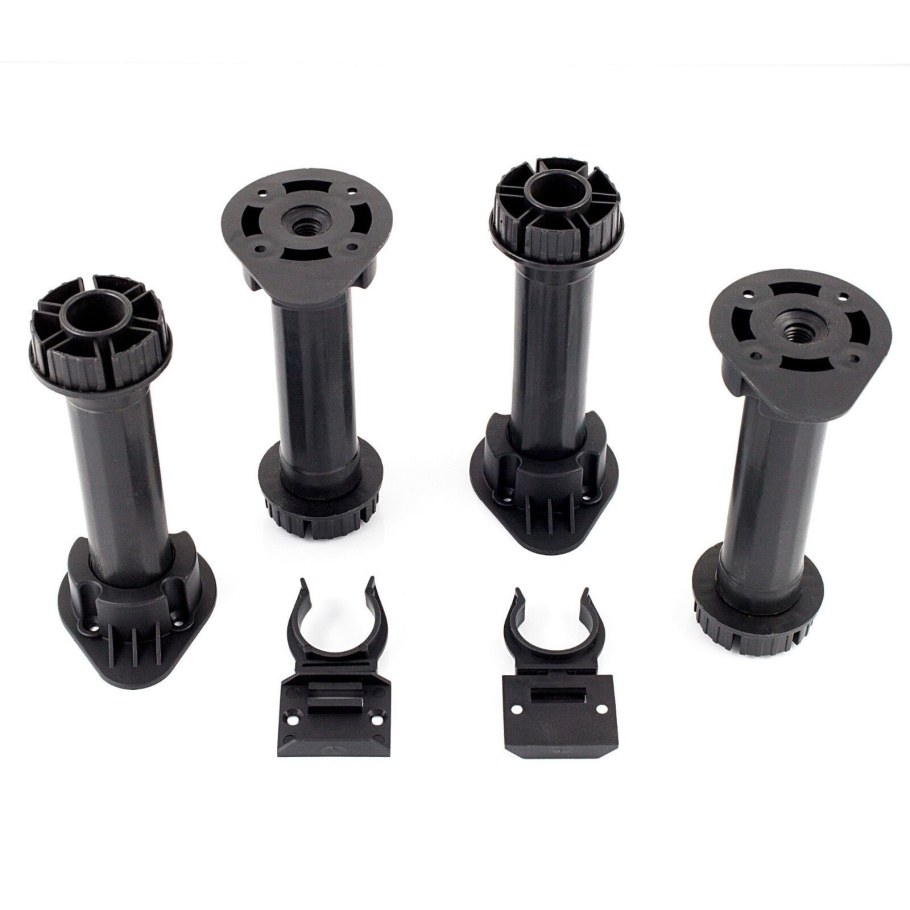 Опора мебельная регулируемая 150мм черная